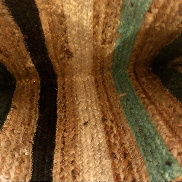 COPY - Hand dyed striped jute tote - Picture 2 of 4